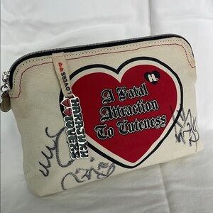 Harajuku Lovers Cream and Red Cosmetic Bag